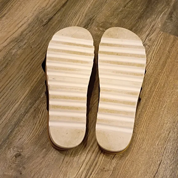 Reef Women's Cushion Bloom Hi Slide Black Strap Sandals Size 9 - Picture 8 of 9